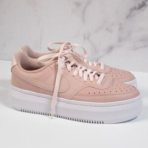 Nike Women's Sneakers in Light Pink and White